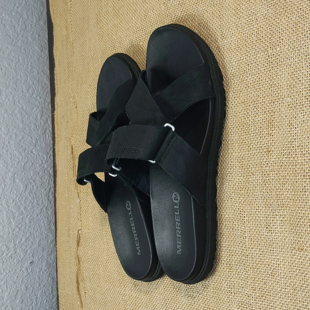 Merrell Around Town Sunvue Slide Sandal Women's Sz 6, Black, Excellent Condition - Picture 3 of 8